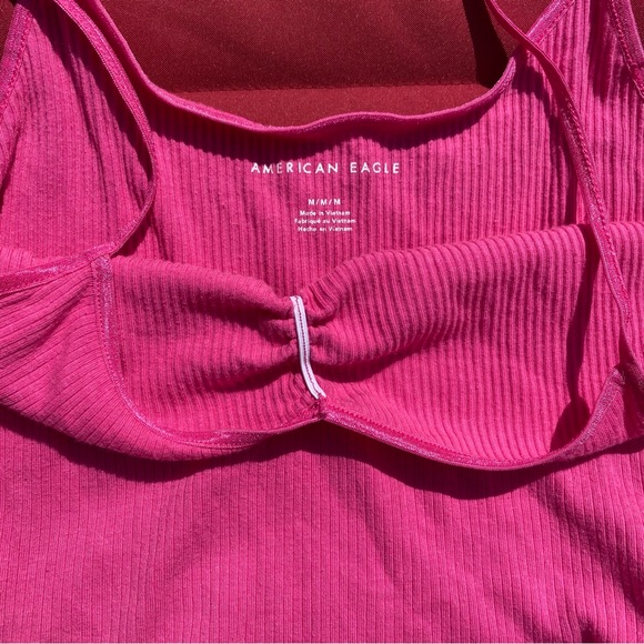 American Eagle crop tank-top in pink. size:M - Picture 4 of 4